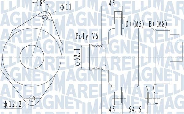 Magneti Marelli 063732048010 - Генератор unicars.by