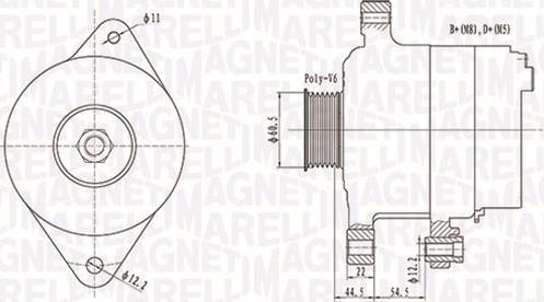 Magneti Marelli 063732062010 - Генератор unicars.by