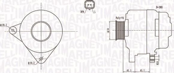 Magneti Marelli 063732008010 - Генератор unicars.by