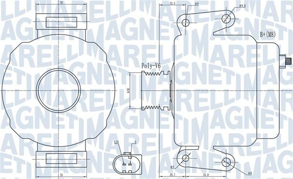 Magneti Marelli 063732007010 - Генератор unicars.by