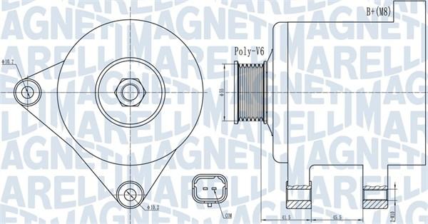 Magneti Marelli 063732015010 - Генератор unicars.by