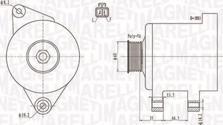 Magneti Marelli 063732017010 - Генератор unicars.by