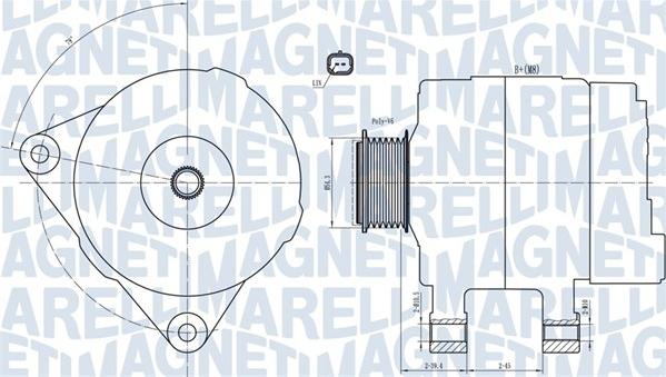 Magneti Marelli 063732033010 - Генератор unicars.by