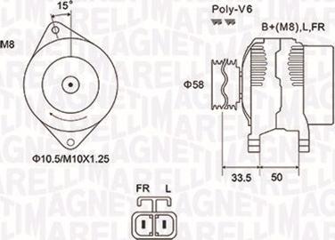 Magneti Marelli 063732020010 - Генератор unicars.by