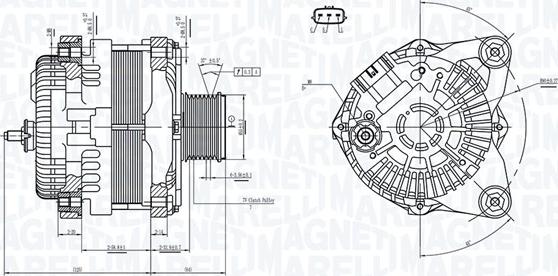 Magneti Marelli 063732182010 - Генератор unicars.by