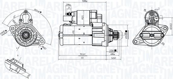 Magneti Marelli 063725561010 - Стартер unicars.by