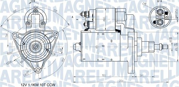 Magneti Marelli 063720597010 - Стартер unicars.by