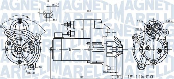 Magneti Marelli 063720581010 - Стартер unicars.by