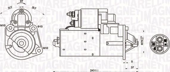 Magneti Marelli 063720680010 - Стартер unicars.by