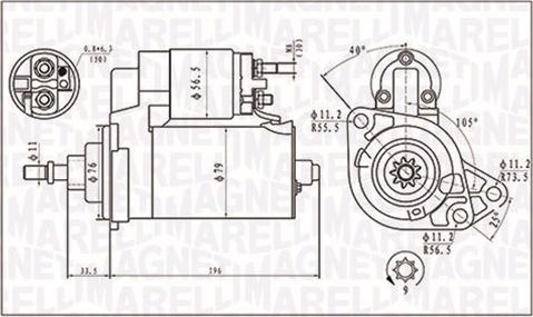 Magneti Marelli 063720295010 - Стартер unicars.by