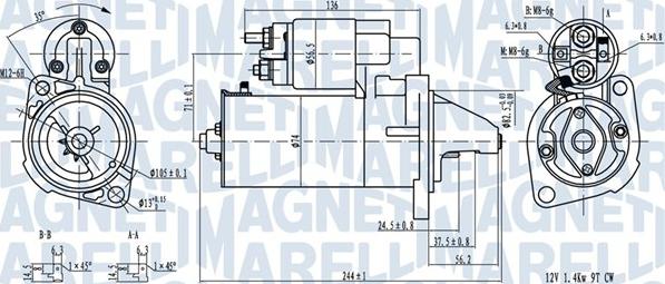 Magneti Marelli 063720282010 - Стартер unicars.by