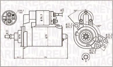 Magneti Marelli 063720713010 - Стартер unicars.by