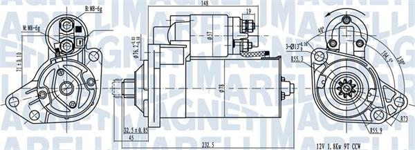 Magneti Marelli 063720789010 - Стартер unicars.by