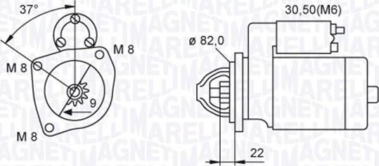 Magneti Marelli 063721449010 - Стартер unicars.by