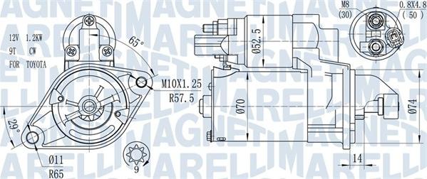 Magneti Marelli 063721450010 - Стартер unicars.by