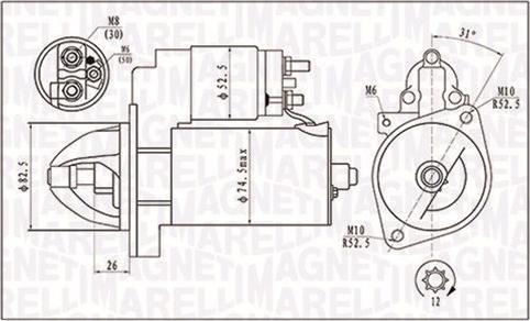 Magneti Marelli 063721410010 - Стартер unicars.by