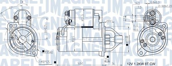 Magneti Marelli 063721433010 - Стартер unicars.by