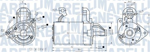 Magneti Marelli 063721422010 - Стартер unicars.by