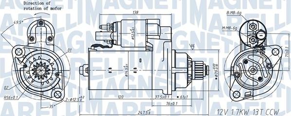 Magneti Marelli 063721508010 - Стартер unicars.by