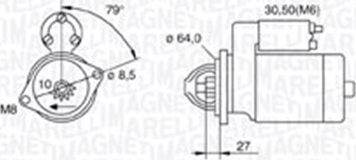 Magneti Marelli 063721511010 - Стартер unicars.by