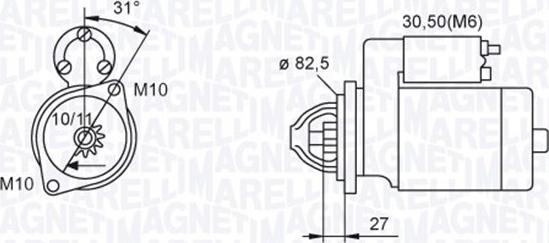 Magneti Marelli 063721044010 - Стартер unicars.by