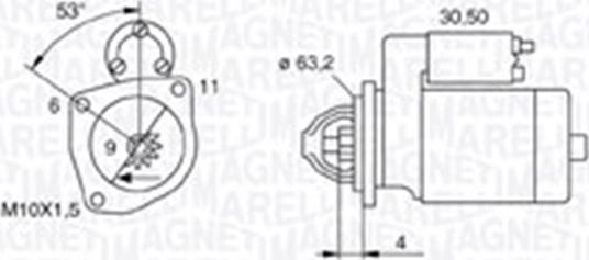 Magneti Marelli 063721057010 - Стартер unicars.by