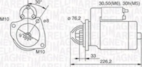 Magneti Marelli 063721067010 - Стартер unicars.by