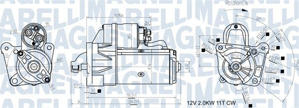 Magneti Marelli 063721193010 - Стартер unicars.by