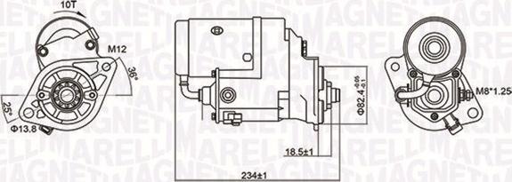 Magneti Marelli 063721154010 - Стартер unicars.by