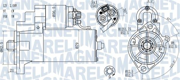 Magneti Marelli 063721187010 - Стартер unicars.by