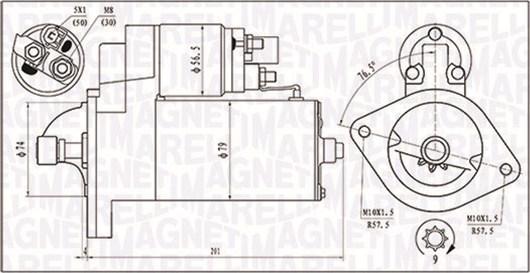 Magneti Marelli 063721135010 - Стартер unicars.by