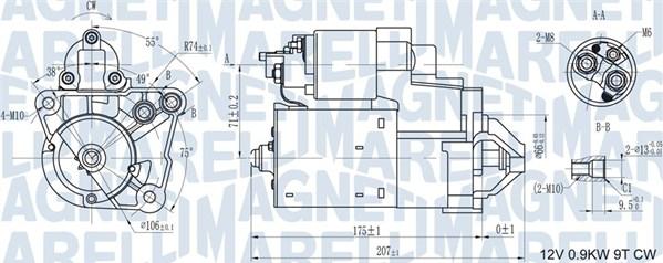 Magneti Marelli 063721179010 - Стартер unicars.by