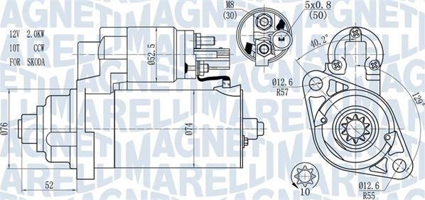 Magneti Marelli 063721393010 - Стартер unicars.by