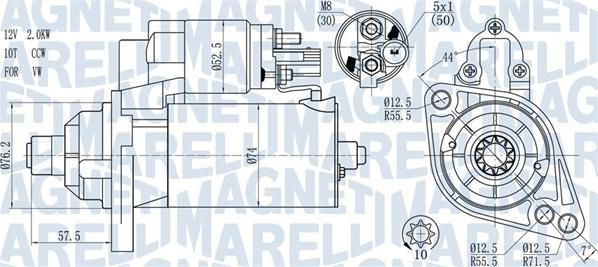 Magneti Marelli 063721397010 - Стартер unicars.by