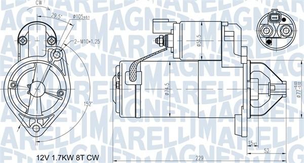 Magneti Marelli 063721365010 - Стартер unicars.by