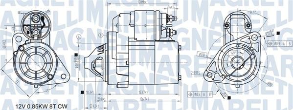 Magneti Marelli 063721307010 - Стартер unicars.by