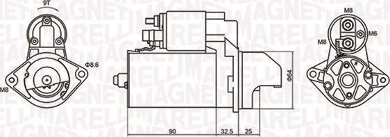 Magneti Marelli 063721334010 - Стартер unicars.by