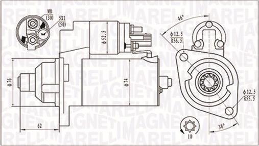 Magneti Marelli 063721323010 - Стартер unicars.by