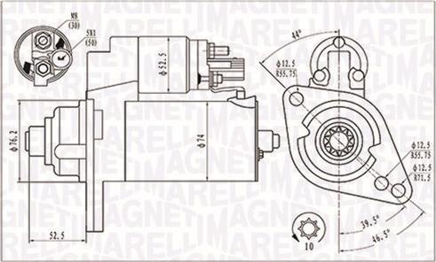 Magneti Marelli 063721293010 - Стартер unicars.by