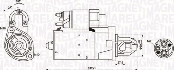 Magneti Marelli 063721249010 - Стартер unicars.by