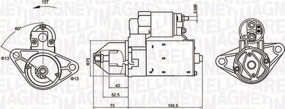 Magneti Marelli 063721253010 - Стартер unicars.by