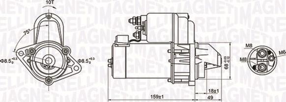 Magneti Marelli 063721257010 - Стартер unicars.by