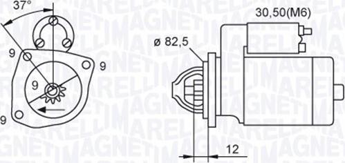 Magneti Marelli 063721264010 - Стартер unicars.by