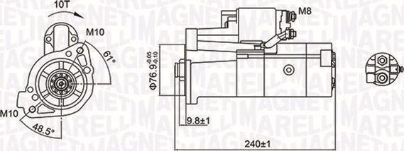 Magneti Marelli 063721221010 - Стартер unicars.by