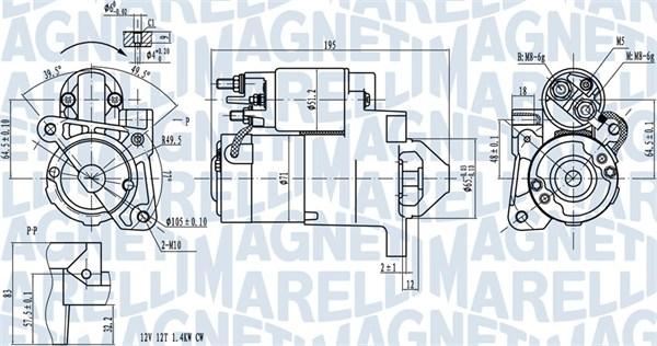 Magneti Marelli 063721273010 - Стартер unicars.by