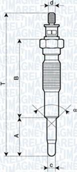 Magneti Marelli 062900094304 - Свеча накаливания unicars.by