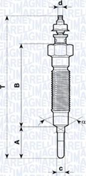 Magneti Marelli 062900045304 - Свеча накаливания unicars.by