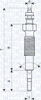 Magneti Marelli 062900055304 - Свеча накаливания unicars.by