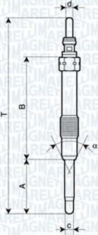 Magneti Marelli 062900053304 - Свеча накаливания unicars.by