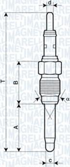 Magneti Marelli 062900084304 - Свеча накаливания unicars.by